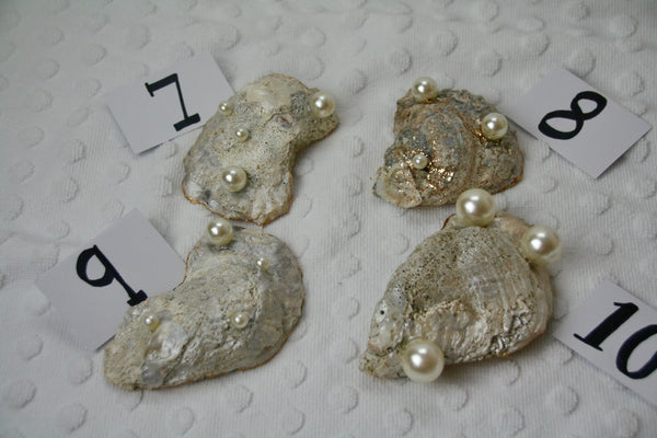 Oyster Trinket Dish (Palm Flamingo)