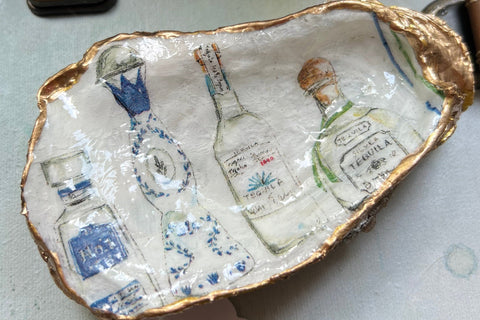Oyster Trinket Dish (Tequila)