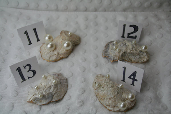 Oyster Trinket Dish (Purple Flower)