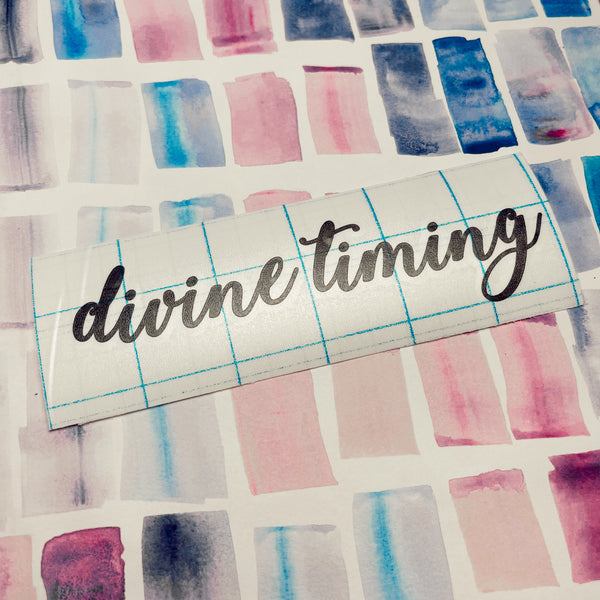 Divine Timing - Vinyl Decal